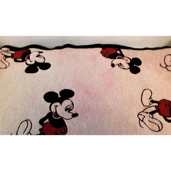 Beacon Blankets Mickey Mouse 55" x 65" Cotton Throw Blanket Red White Navy Blue - Picture 12 of 12